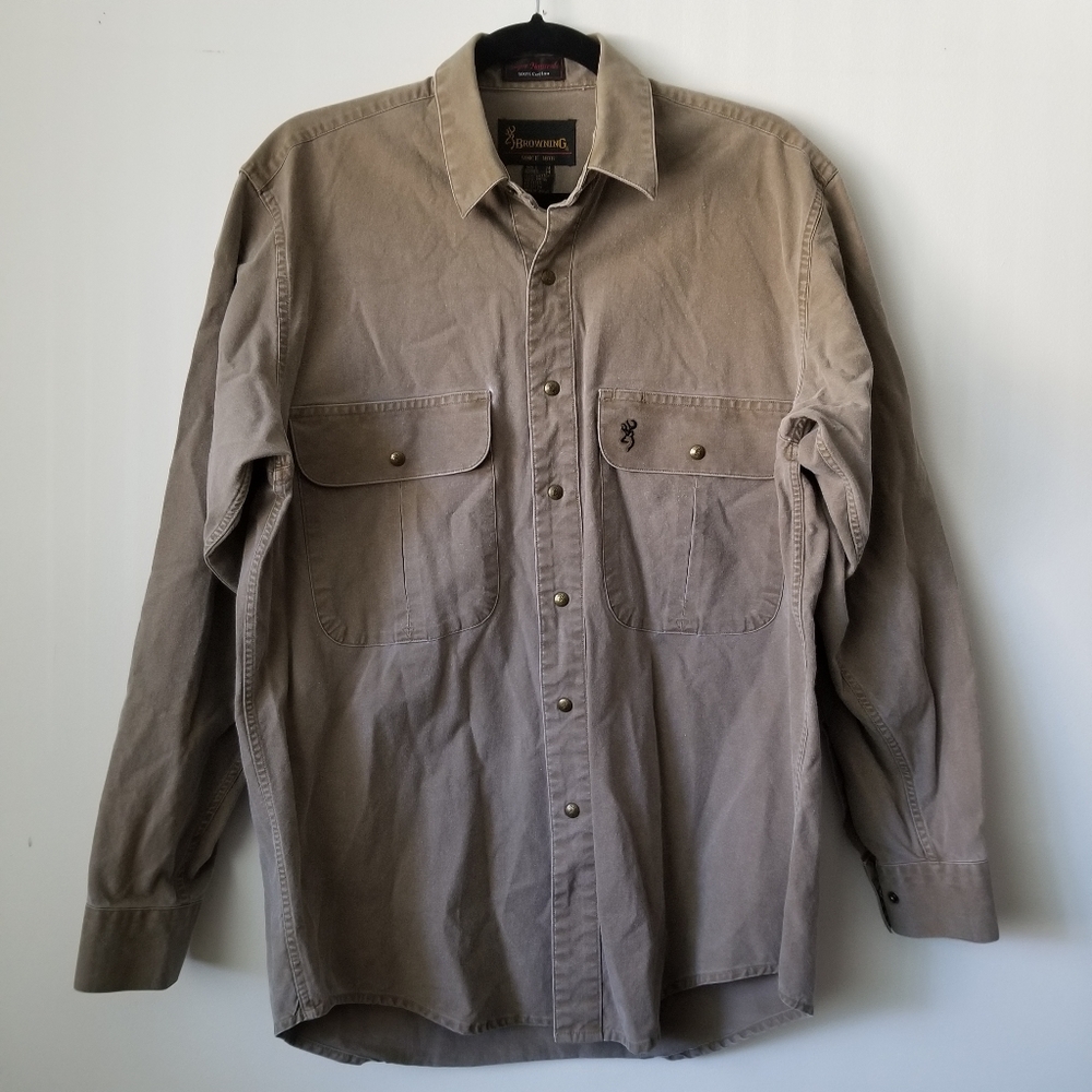 BROWNING Hunting Shirt 100% Cotton Size M